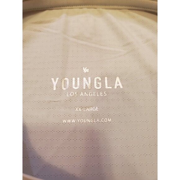 YoungLA Men’s Size 2XL Zephyr compression Long Sleeve shirt Scuba Green #424 NWT - Picture 2 of 11